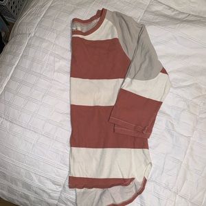 Madewell  Striped 3/4 Sleeve